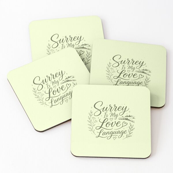 Item preview, Surrey Is My Love Language | Cute Surrey Cottagecore Typography Design designed and sold by ThatSurreyLife.