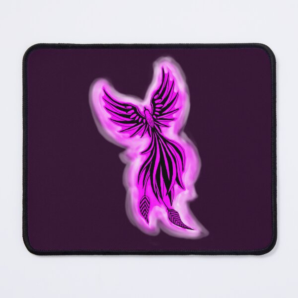 Item preview, Neon Pink Phoenix - Luminous Magenta Firebird Art designed and sold by URSM.
