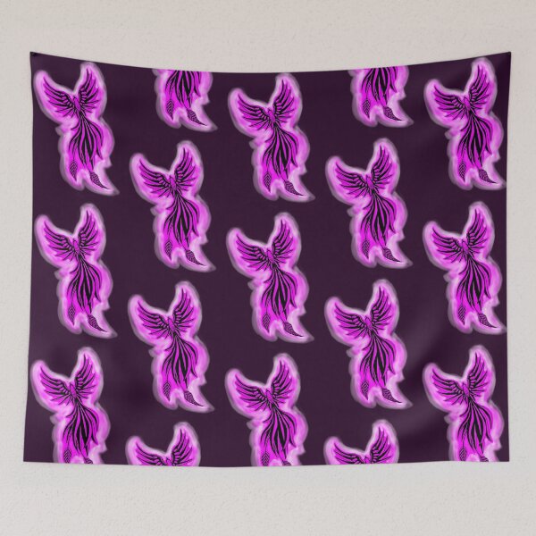 Item preview, Neon Pink Phoenix - Luminous Magenta Firebird Art designed and sold by URSM.