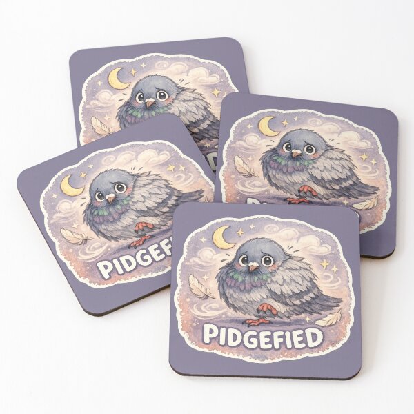 Item preview, Pidgefied Nervous Pigeon Badge designed and sold by ChirpInc.