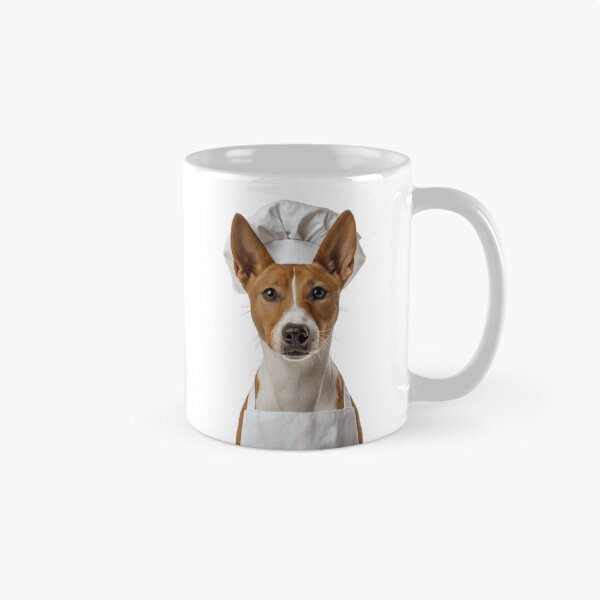 Item preview, Basenji Chef Dog Funny Cooking Apron Hat Cute Pet Portrait designed and sold by LazyOwlStore.
