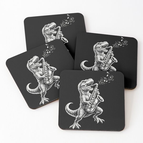 Item preview, Funny T-Rex Playing Saxophone Dinosaur Musician Design designed and sold by LiftyGifts.
