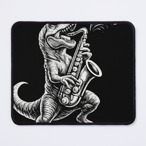 Item preview, Funny T-Rex Playing Saxophone Dinosaur Musician Design designed and sold by LiftyGifts.