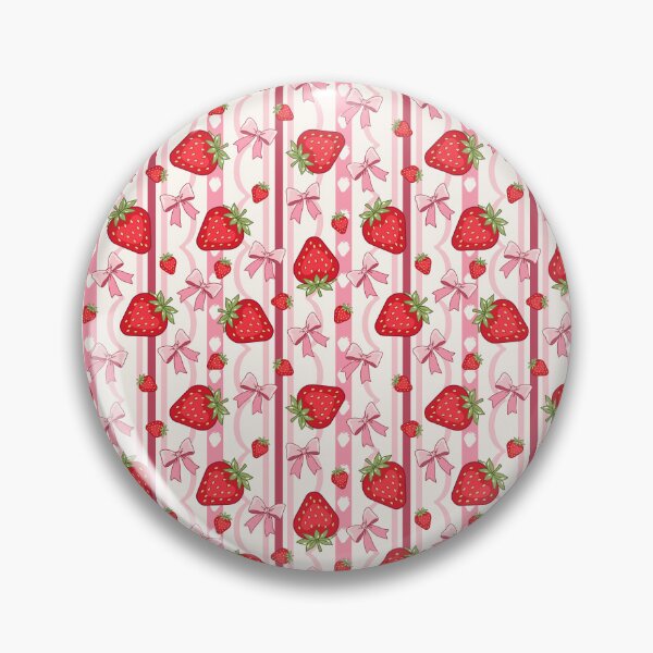Item preview, Cute Strawberry & Pink Bow Seamless Pattern | Kawaii Coquette Aesthetic Digital Design designed and sold by romyca creation_22.