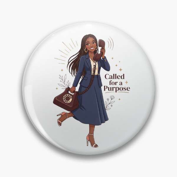 Item preview, Called for A Purpose - Black Woman With Blue Skirt Outfit designed and sold by Amanio.