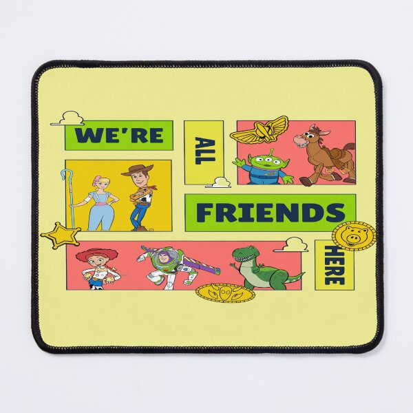 Item preview, We're All Friends Here Retro Toy Cartoon Blocks Design designed and sold by hetal66.