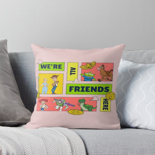 Item preview, We're All Friends Here Retro Toy Cartoon Blocks Design designed and sold by hetal66.