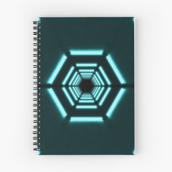 Item preview, Hexagonal Tunnel & Cyan Neon Lights designed and sold by Electric Shock!! Design.
