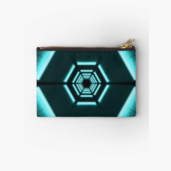 Item preview, Hexagonal Tunnel & Cyan Neon Lights designed and sold by Electric Shock!! Design.