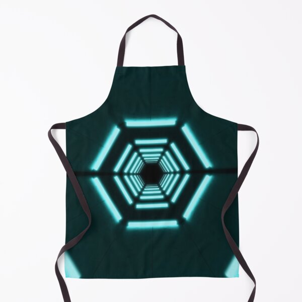 Item preview, Hexagonal Tunnel & Cyan Neon Lights designed and sold by Electric Shock!! Design.
