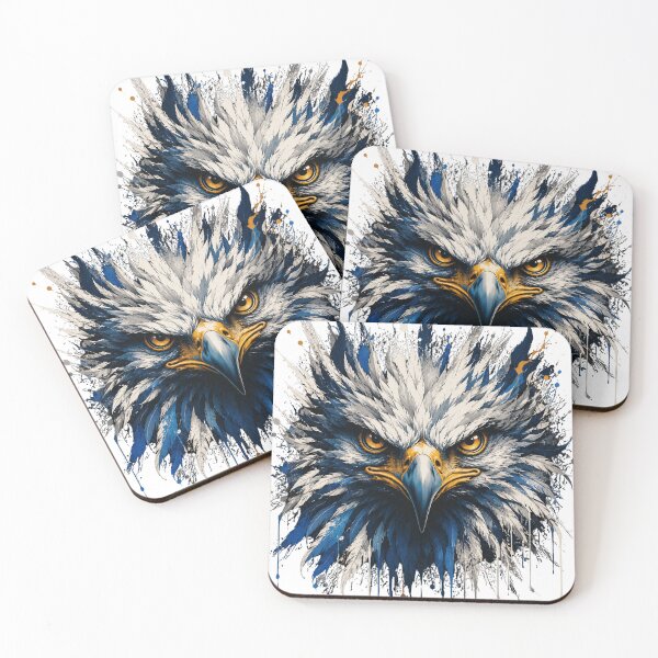 Item preview, Fierce Eagle Portrait Paint Drip designed and sold by DKSH1234.