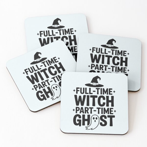 Item preview, Full-Time Witch, Part-Time Ghost – Funny Halloween Design designed and sold by Jollys-ArtShop.