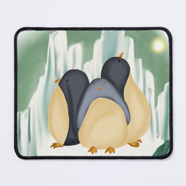 Item preview, Cute Penguin Family Illustration | Adorable Arctic Animal Art | Baby Penguin Wall Art | Whimsical Winter Sticker | Polar Wildlife Print designed and sold by MixedMuse24.