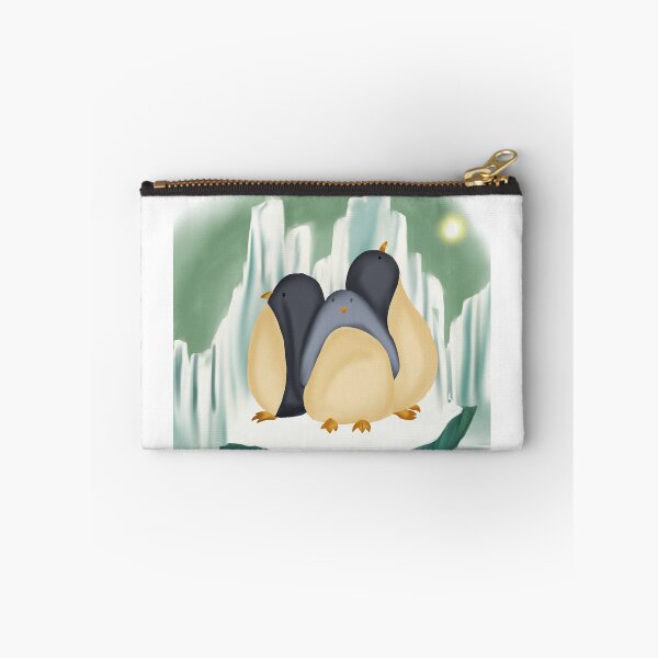 Item preview, Cute Penguin Family Illustration | Adorable Arctic Animal Art | Baby Penguin Wall Art | Whimsical Winter Sticker | Polar Wildlife Print designed and sold by MixedMuse24.