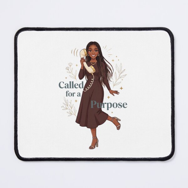 Item preview, Called for A Purpose - Black Woman With Brown Dress designed and sold by Amanio.