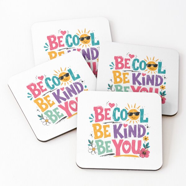 Item preview, Be Cool Be Kind Be You Inspirational Kindness Self Acceptance Good Vibes designed and sold by RetroMini2026.