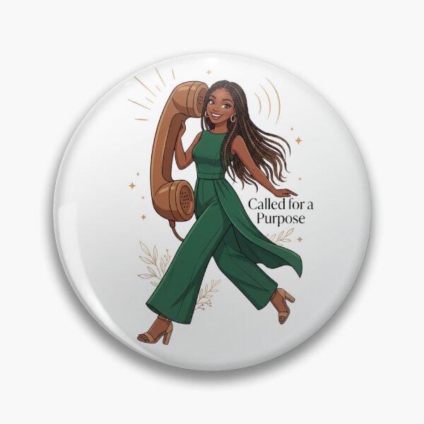 Item preview, Called for A Purpose - Black Woman With Green Jumpsuit designed and sold by Amanio.