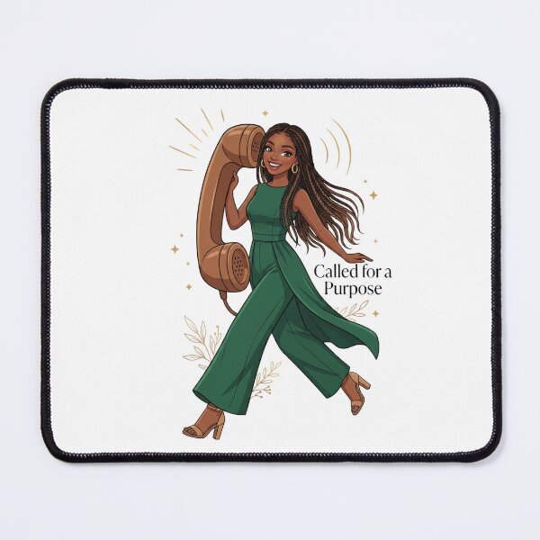 Item preview, Called for A Purpose - Black Woman With Green Jumpsuit designed and sold by Amanio.