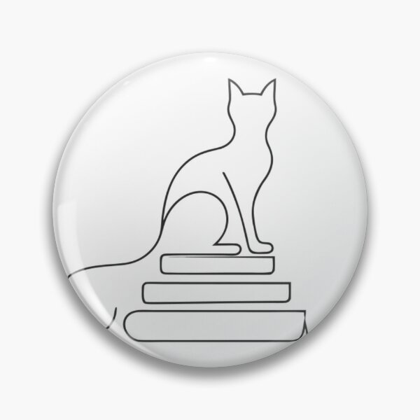 Item preview, Cute Black Cat Sitting On An Open Book For Book Lovers And Readers designed and sold by Charonde.