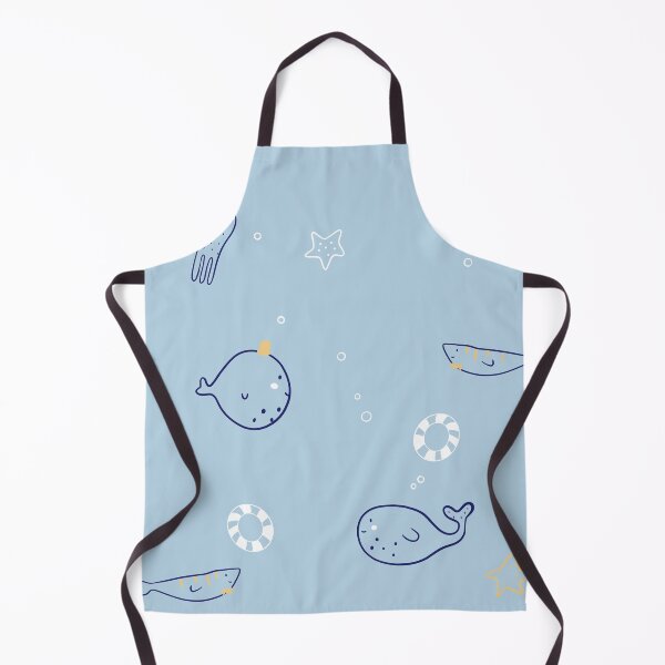 Item preview, Cute Deep Sea Ocean Pattern Minimalist Whales and Starfish designed and sold by Mypixieart.