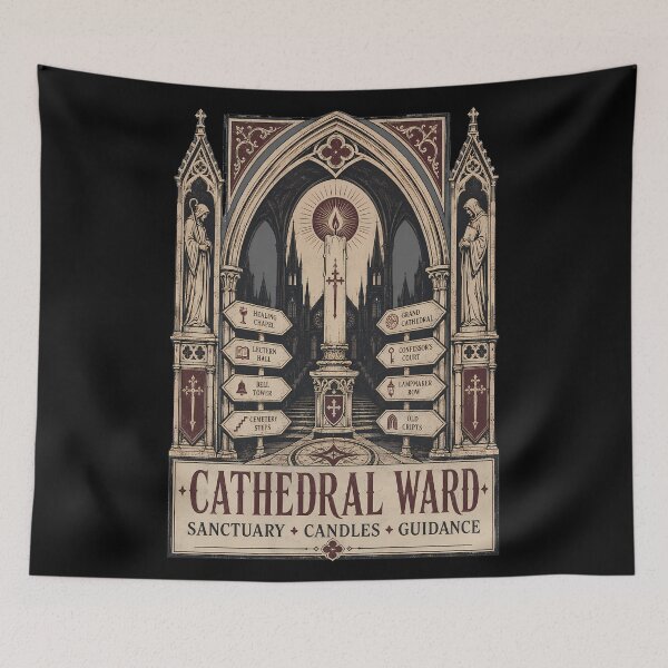 Item preview, Cathedral Ward Pilgrim Guide Poster designed and sold by agearb.