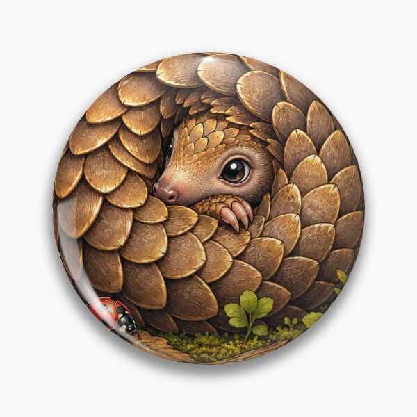 Item preview, Baby Pangolin Peeking designed and sold by InkPixell.