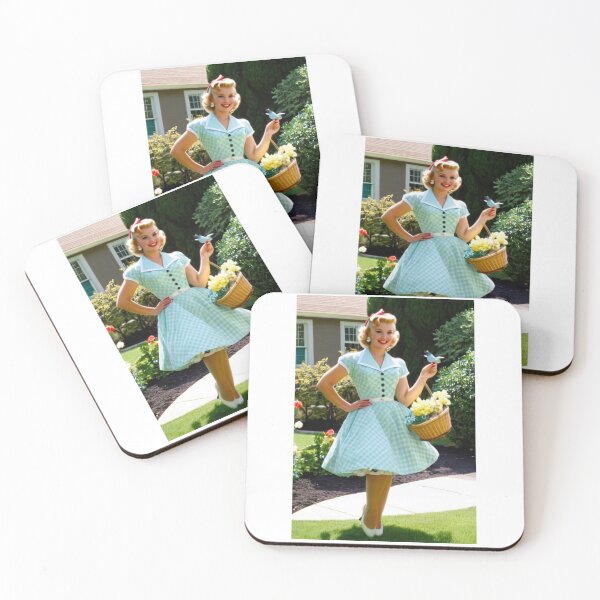 Item preview, Art - Woman Evoking 1950s Pin-ups, Nostalgic Aesthetic designed and sold by Beat-It.