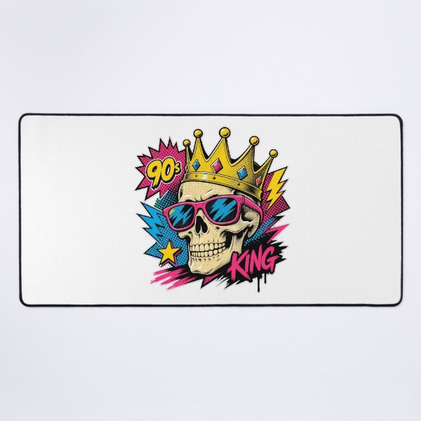 Item preview, 90s King - Retro Pop Art Skull & Crown designed and sold by Wear-X.