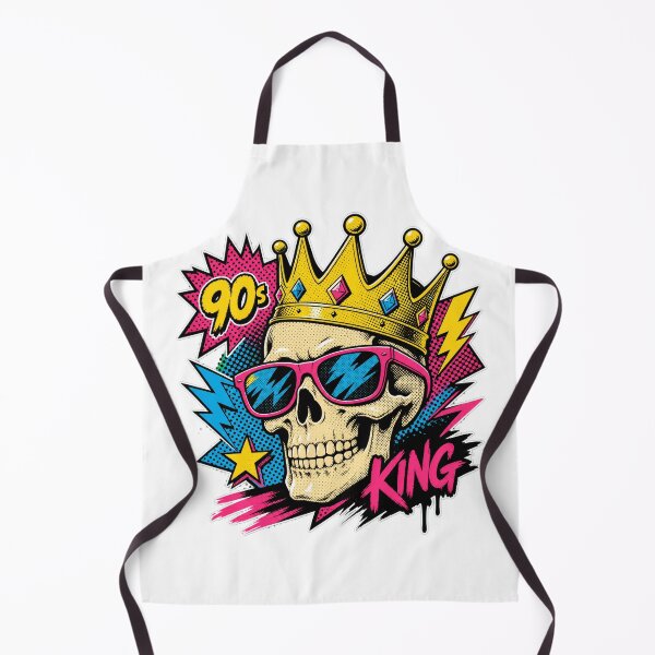Item preview, 90s King - Retro Pop Art Skull & Crown designed and sold by Wear-X.