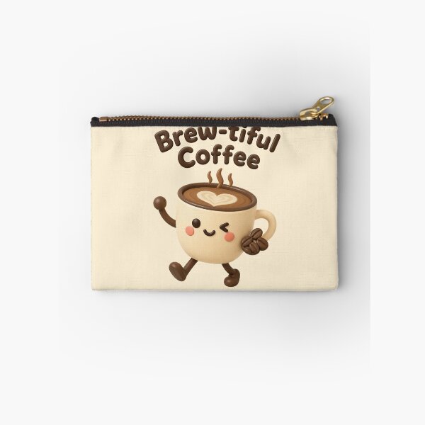 Item preview, Brew-tiful Coffee | Cute Kawaii Coffee Cup Pun Illustration designed and sold by Eathusiast.