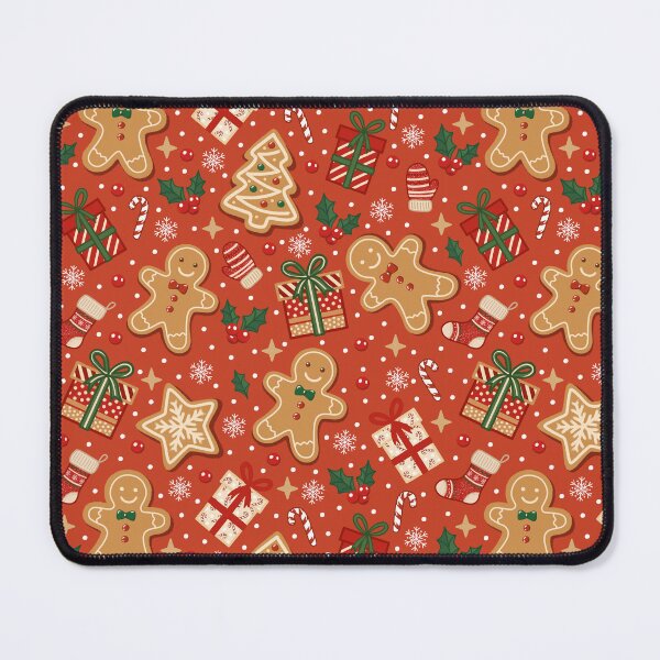 Item preview, Cute Christmas Gingerbread Cookies & Holiday Gifts Seamless Pattern designed and sold by romyca creation_22.