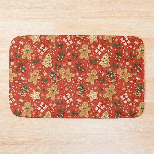 Item preview, Cute Christmas Gingerbread Cookies & Holiday Gifts Seamless Pattern designed and sold by romyca creation_22.