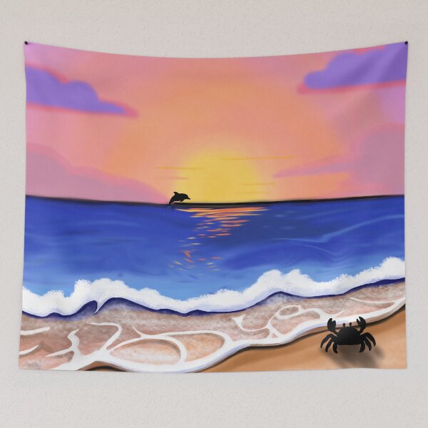 Item preview, Dolphin Sunset  designed and sold by OutJsWindow.