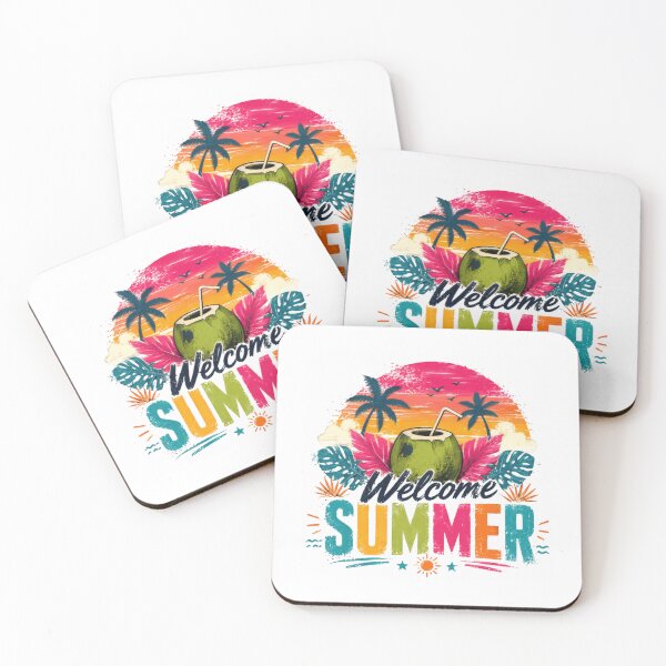 Item preview, Welcome Summer Tropical Vacation Beach Holiday Paradise designed and sold by RetroMini2026.