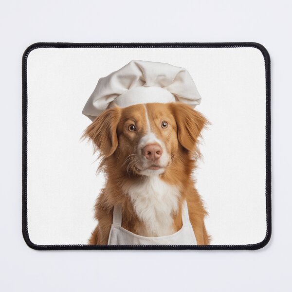 Item preview, Nova Scotia Duck Tolling Retriever Chef Dog Funny Cooking Apron Hat designed and sold by LazyOwlStore.