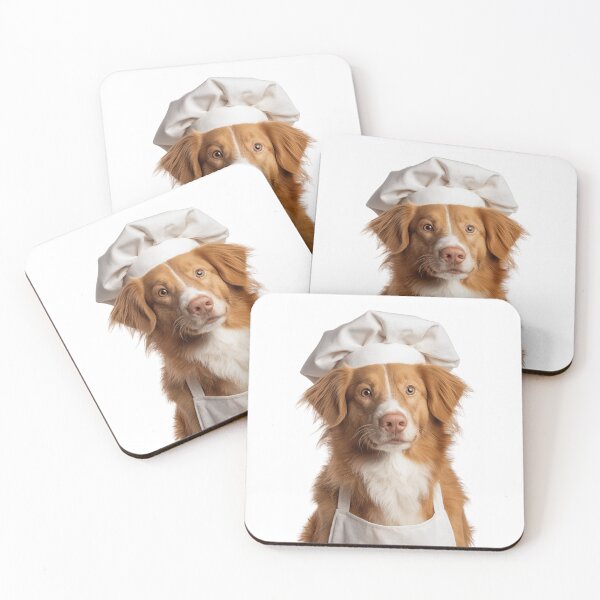Item preview, Nova Scotia Duck Tolling Retriever Chef Dog Funny Cooking Apron Hat designed and sold by LazyOwlStore.