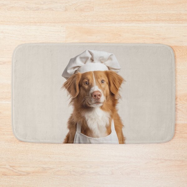 Item preview, Nova Scotia Duck Tolling Retriever Chef Dog Funny Cooking Apron Hat designed and sold by LazyOwlStore.