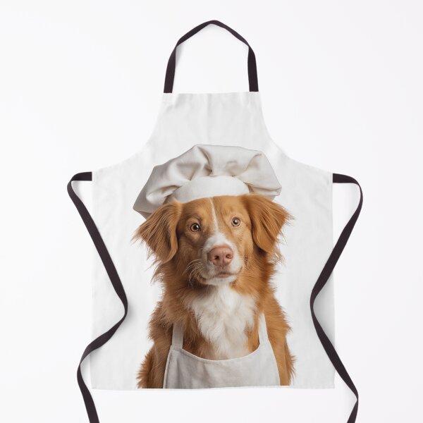 Item preview, Nova Scotia Duck Tolling Retriever Chef Dog Funny Cooking Apron Hat designed and sold by LazyOwlStore.