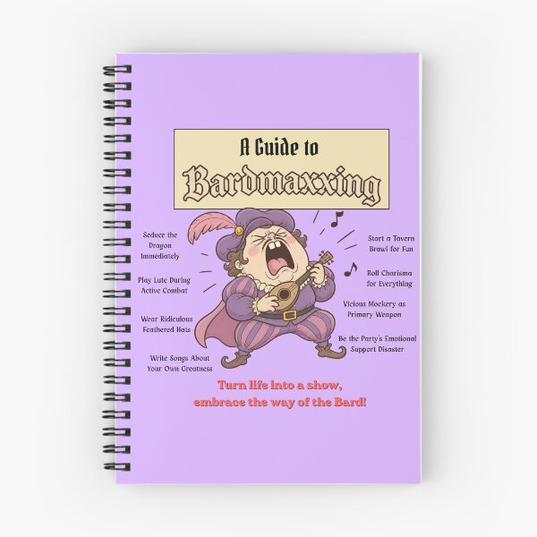Item preview, A Guide to Bardmaxxing (Light Edition) - DND RPG Meme designed and sold by Dice_Goblin_Studio.
