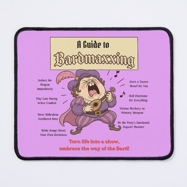 Item preview, A Guide to Bardmaxxing (Light Edition) - DND RPG Meme designed and sold by Dice_Goblin_Studio.