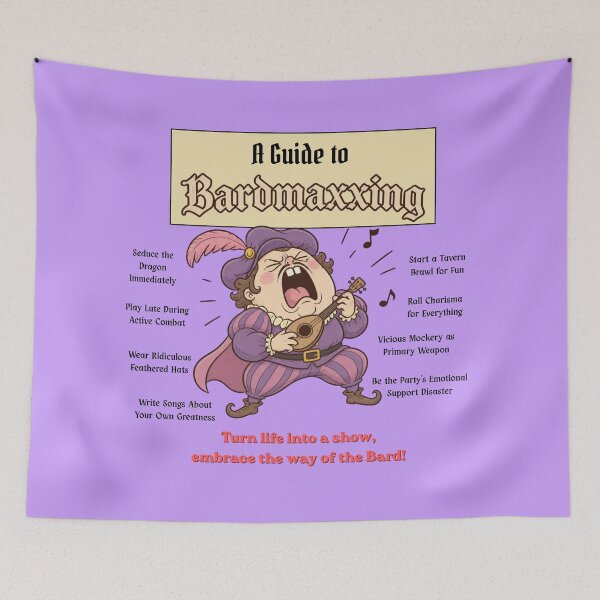 Item preview, A Guide to Bardmaxxing (Light Edition) - DND RPG Meme designed and sold by Dice_Goblin_Studio.
