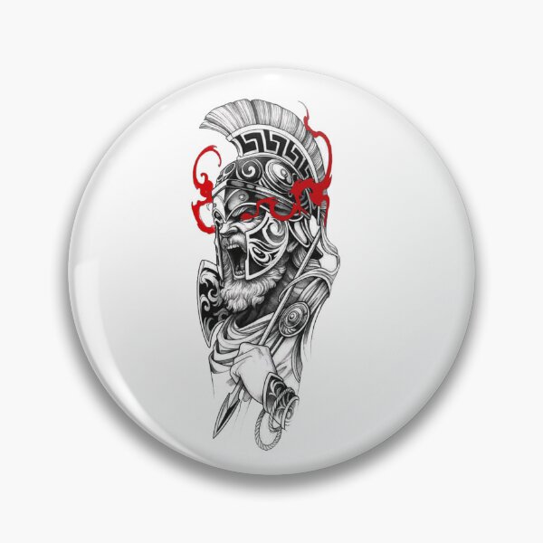 Item preview, Spartan Warrior Skull Style designed and sold by Mystic & Celestial Art.