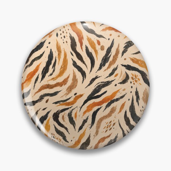 Item preview, Sun-Drenched Wild Tiger Fur Pattern – Organic Terracotta & Gold Safari Art designed and sold by OpenDreamArts.