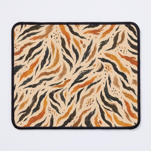 Item preview, Sun-Drenched Wild Tiger Fur Pattern – Organic Terracotta & Gold Safari Art designed and sold by OpenDreamArts.