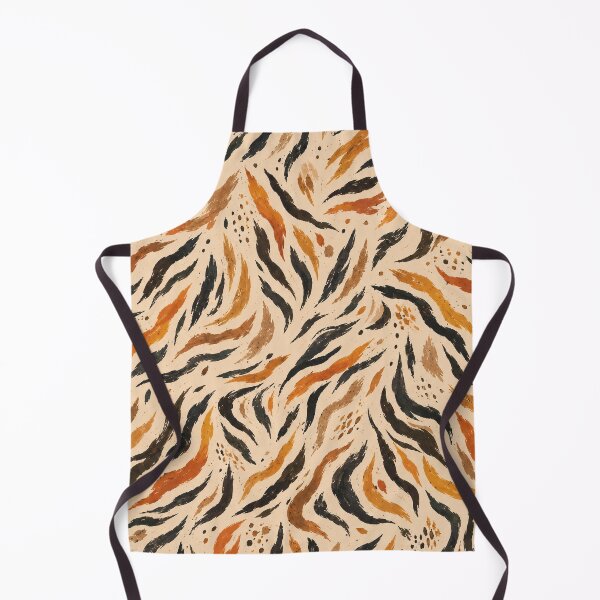 Item preview, Sun-Drenched Wild Tiger Fur Pattern – Organic Terracotta & Gold Safari Art designed and sold by OpenDreamArts.