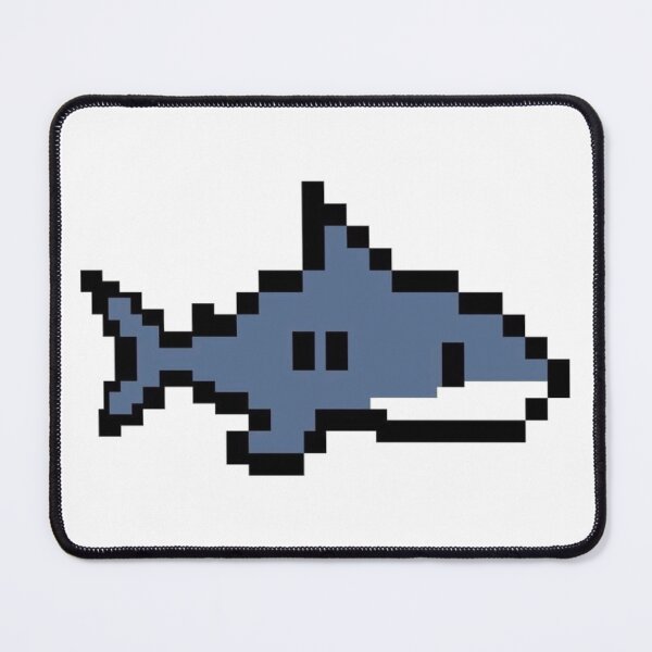 Item preview, Pixel Art Shark 8-Bit Retro Design designed and sold by The-SilentPlace.