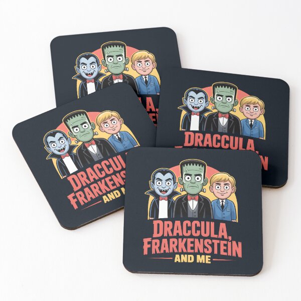 Item preview, Dracula, Frankenstein, and Me – Funny Classic Monsters Halloween Design designed and sold by Jollys-ArtShop.