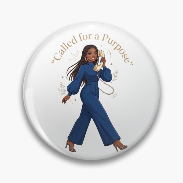 Item preview, Called for A Purpose - Black Woman With Blue Jumpsuit designed and sold by Amanio.
