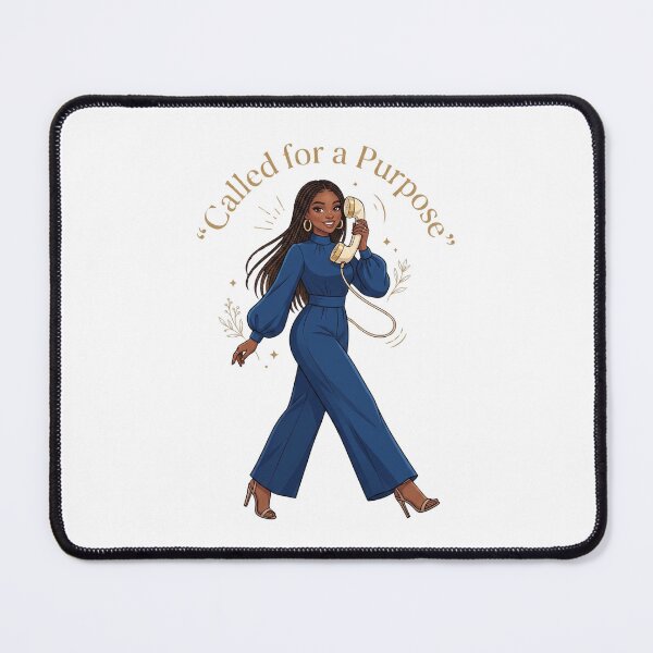 Item preview, Called for A Purpose - Black Woman With Blue Jumpsuit designed and sold by Amanio.