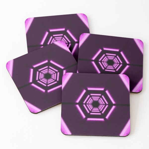 Item preview, Hexagonal Tunnel & Magenta Neon Lights designed and sold by Electric Shock!! Design.